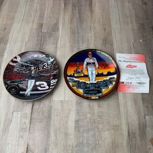 Dale Earnhardt NASCAR #3 Collector Plate Set of 2 Ready to Rumble 2000